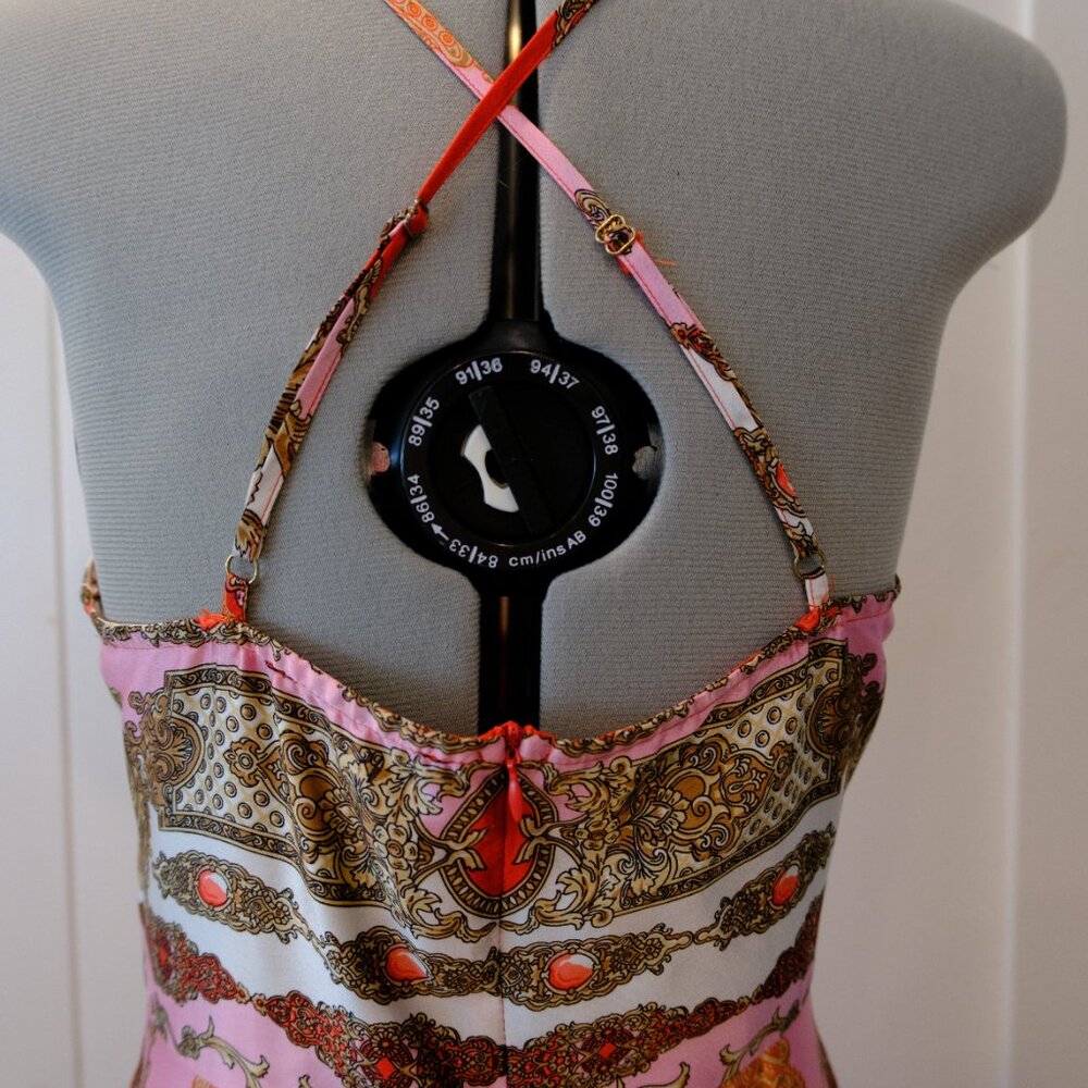 Vici Collection Aakaa Pink Multicolor Halter Maxi Dress - Picture 3 of 5